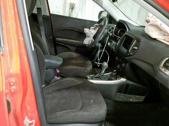 3C4NJDAB5JT117779 - 2018 JEEP COMPASS SP ნარინჯისფერი ფოტო 5