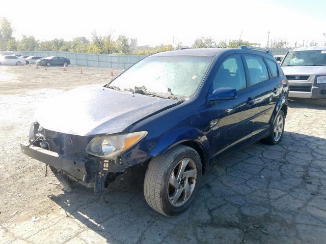 5Y2SL63835Z484043 - 2005 PONTIAC VIBE BLUE photo 2