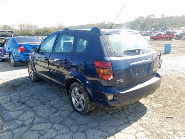 5Y2SL63835Z484043 - 2005 PONTIAC VIBE BLUE photo 3