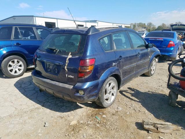 5Y2SL63835Z484043 - 2005 PONTIAC VIBE BLUE photo 4