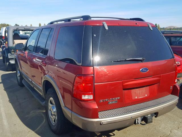 1FMDU74W02ZC03168 - 2002 FORD EXPLORER E RED photo 3