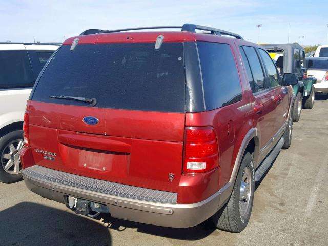 1FMDU74W02ZC03168 - 2002 FORD EXPLORER E RED photo 4