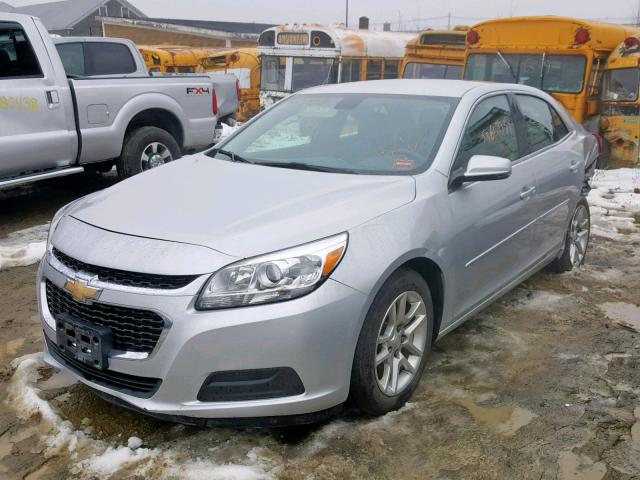 1G11C5SL7EF300728 - 2014 CHEVROLET MALIBU 1LT SILVER photo 2