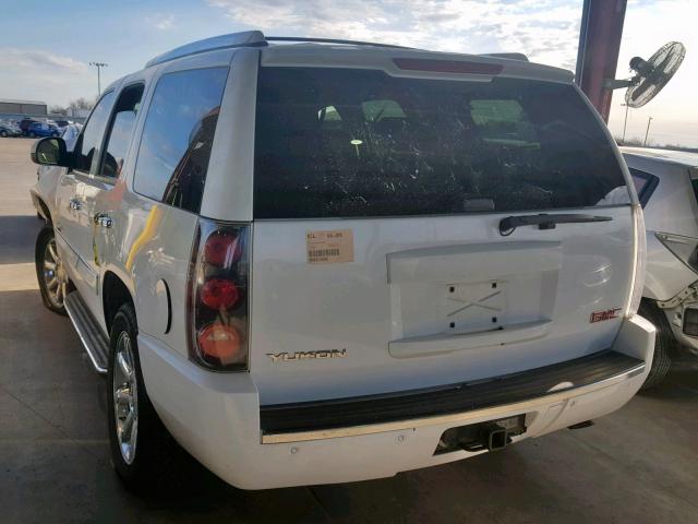 1GKFK63887J183116 - 2007 GMC YUKON DENA WHITE photo 3