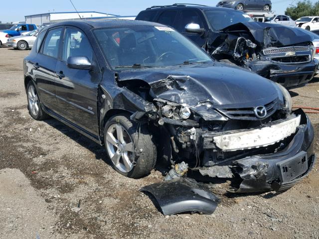 JM1BK343951243980 - 2005 MAZDA 3 HATCHBAC BLACK photo 1