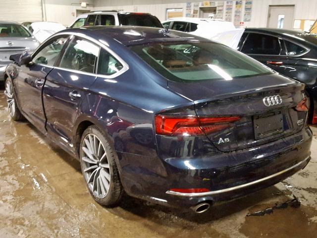 WAUBNCF58JA015904 - 2018 AUDI A5 PREMIUM BLUE photo 3