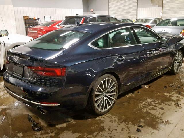 WAUBNCF58JA015904 - 2018 AUDI A5 PREMIUM BLUE photo 4