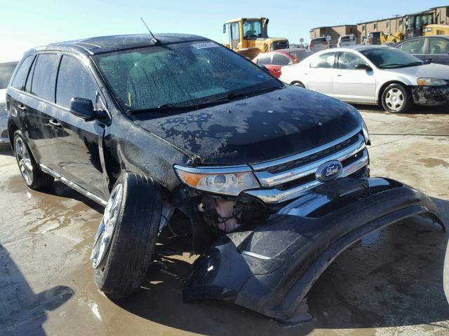 2FMDK3JC8DBA58931 - 2013 FORD EDGE SEL BLACK photo 1