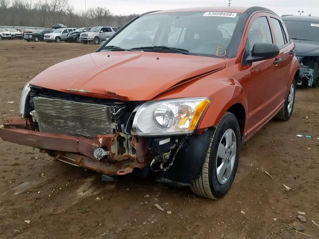 1B3HB28B18D571744 - 2008 DODGE CALIBER ORANGE photo 2