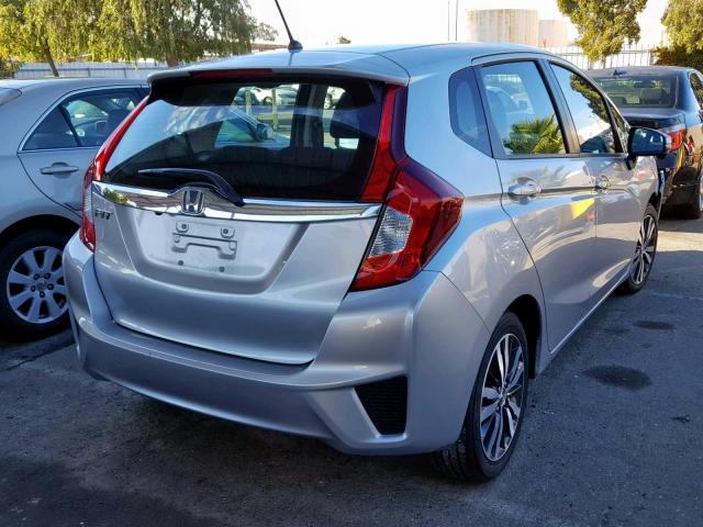 3HGGK5H83FM727267 - 2015 HONDA FIT EX SILVER photo 4