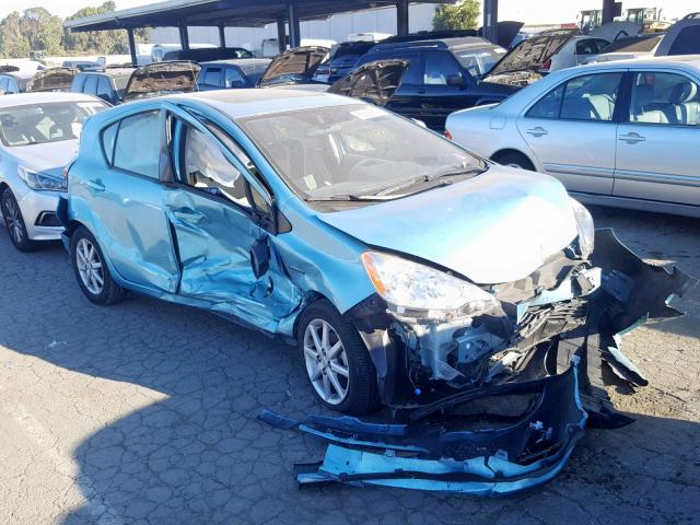 JTDKDTB31D1049469 - 2013 TOYOTA PRIUS C BLUE photo 1