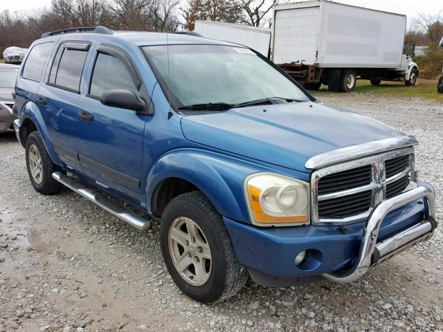 1D4HD48N86F132432 - 2006 DODGE DURANGO SL BLUE photo 1