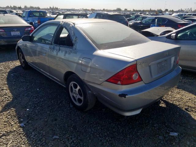 1HGEM22184L038755 - 2004 HONDA CIVIC DX V SILVER photo 3