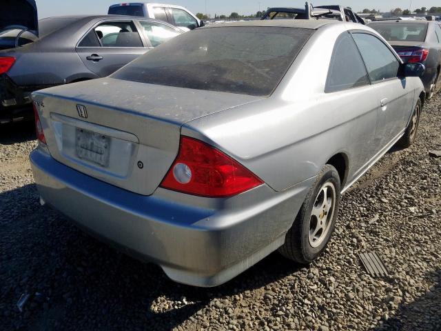 1HGEM22184L038755 - 2004 HONDA CIVIC DX V SILVER photo 4