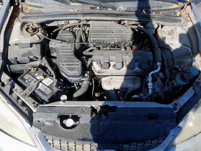 1HGEM22184L038755 - 2004 HONDA CIVIC DX V SILVER photo 7