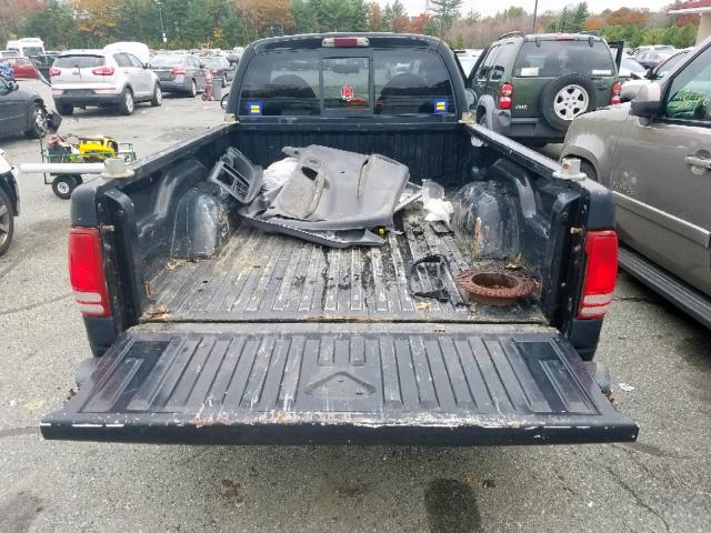 1B7FL26X5XS108596 - 1999 DODGE DAKOTA BLACK photo 6