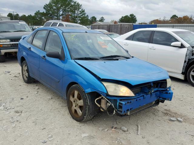 1FAFP34N37W325879 - 2007 FORD FOCUS ZX4 BLUE photo 1