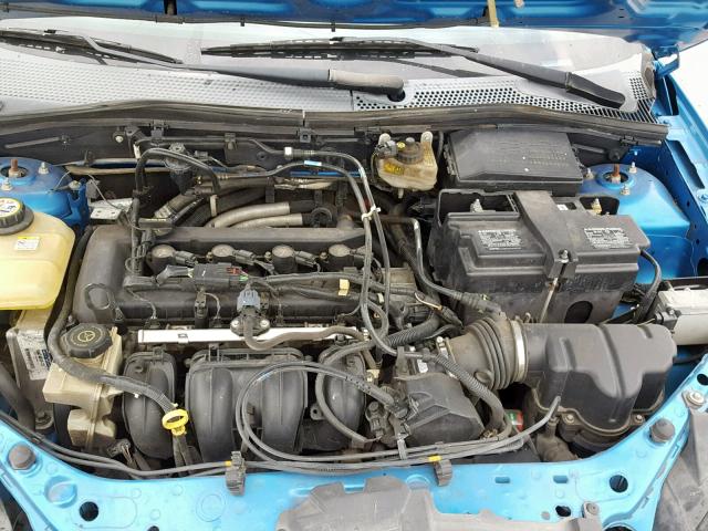 1FAFP34N37W325879 - 2007 FORD FOCUS ZX4 BLUE photo 7