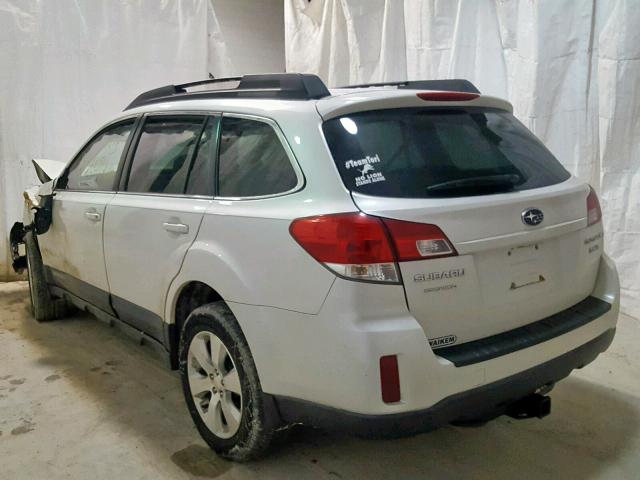 4S4BRDAC7A2323865 - 2010 SUBARU OUTBACK 3. WHITE photo 3