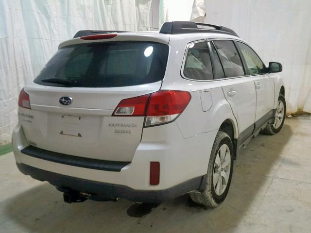 4S4BRDAC7A2323865 - 2010 SUBARU OUTBACK 3. WHITE photo 4