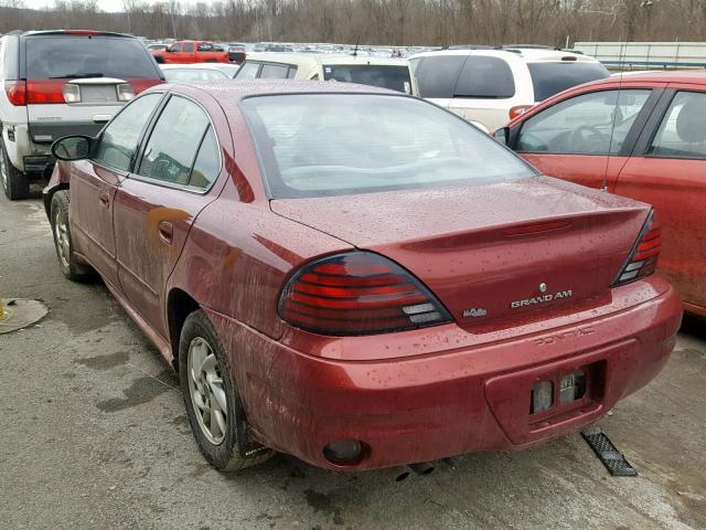 1G2NE52F83C258568 - 2003 PONTIAC GRAND AM S BURGUNDY photo 3