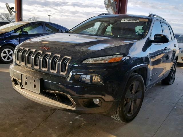 1C4PJLCB3GW369601 - 2016 JEEP CHEROKEE L BLUE photo 2