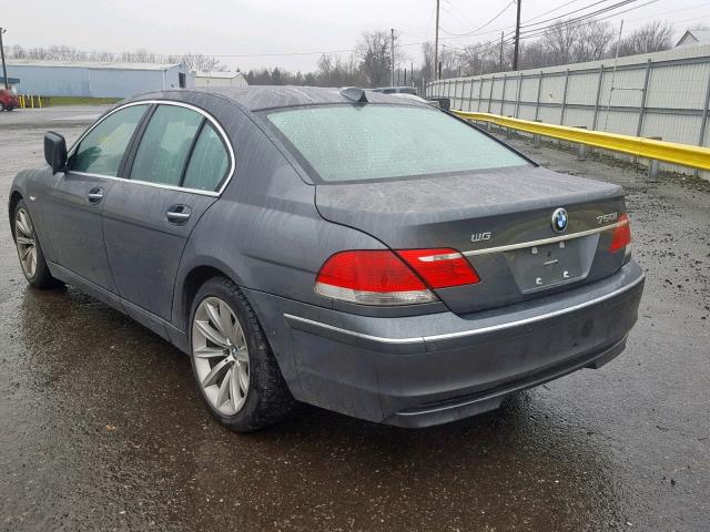 WBAHL83527DT10859 - 2007 BMW 750 GRAY photo 3