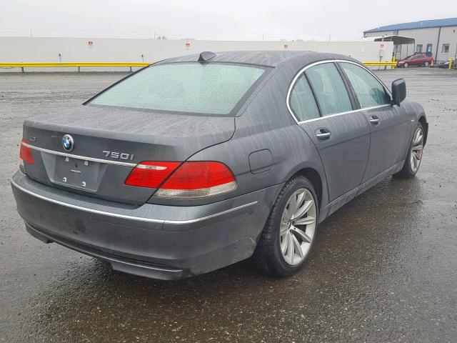 WBAHL83527DT10859 - 2007 BMW 750 GRAY photo 4