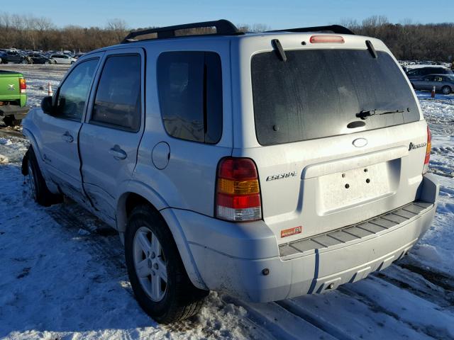 1FMCU49HX7KA76286 - 2007 FORD ESCAPE HEV WHITE photo 3