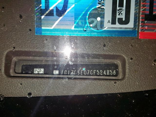 1G1ZC5E07CF324836 - 2012 CHEVROLET MALIBU 1LT CHARCOAL photo 10