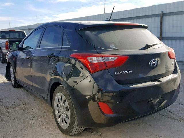 KMHD35LH0GU298149 - 2016 HYUNDAI ELANTRA GT BLACK photo 3