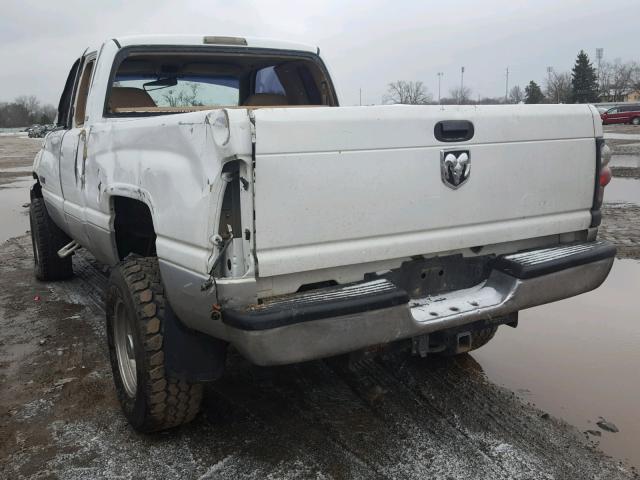 1B7KF2363WJ186686 - 1998 DODGE RAM 2500 WHITE photo 3