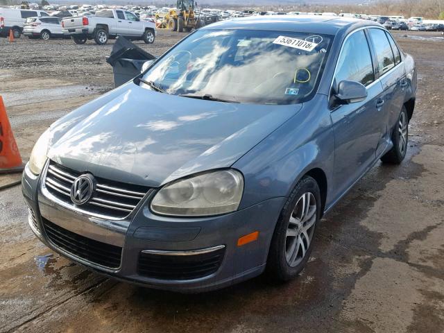 3VWST81K36M798527 - 2006 VOLKSWAGEN JETTA TDI BLUE photo 2