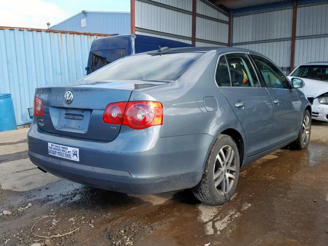 3VWST81K36M798527 - 2006 VOLKSWAGEN JETTA TDI BLUE photo 4