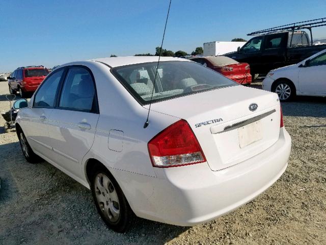 KNAFE122375426386 - 2007 KIA SPECTRA EX WHITE photo 3