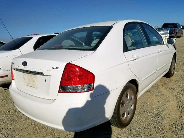 KNAFE122375426386 - 2007 KIA SPECTRA EX WHITE photo 4