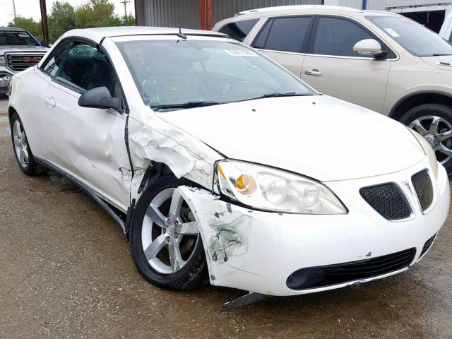 1G2ZH36N084291726 - 2008 PONTIAC G6 GT WHITE photo 1