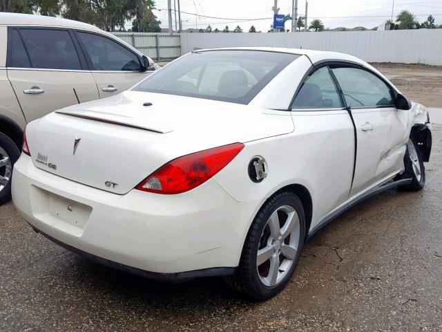 1G2ZH36N084291726 - 2008 PONTIAC G6 GT WHITE photo 4