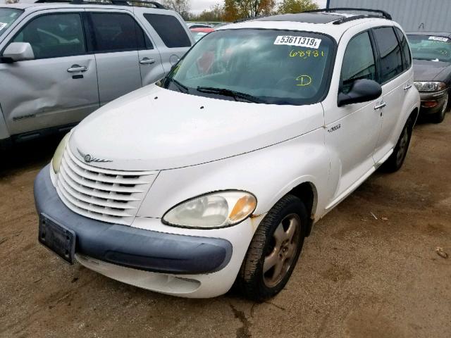 3C8FY4BB31T619753 - 2001 CHRYSLER PT CRUISER WHITE photo 2