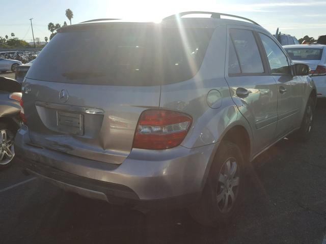 4JGBB86E16A069041 - 2006 MERCEDES-BENZ ML 350 SILVER photo 4