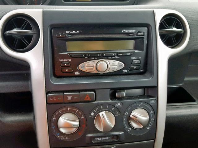 JTLKT324164031345 - 2006 TOYOTA SCION XB Siyah fotoğraf 9