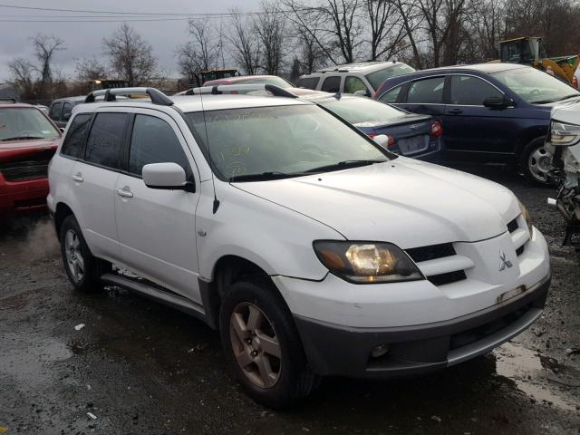 JA4LZ41G13U027236 - 2003 MITSUBISHI OUTLANDER WHITE photo 1