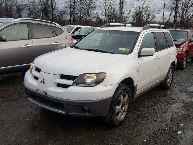 JA4LZ41G13U027236 - 2003 MITSUBISHI OUTLANDER WHITE photo 2