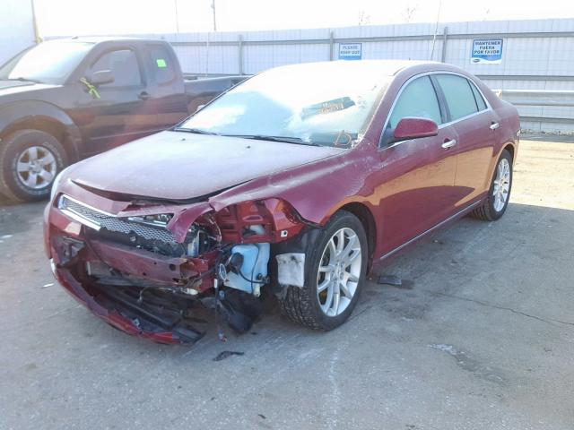 1G1ZE5E11BF222305 - 2011 CHEVROLET MALIBU LTZ მუქწითელი ფოტო 2