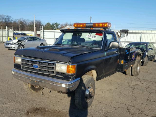 2FDLF47M3LCA60889 - 1990 FORD F SUPER DU BLACK photo 2