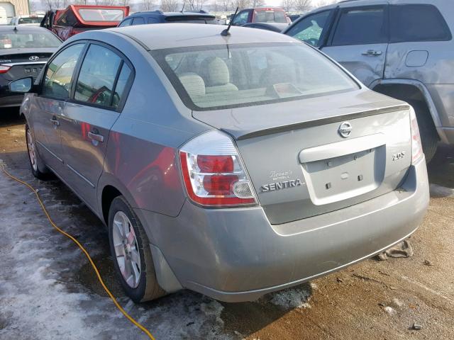 3N1AB61E97L698989 - 2007 NISSAN SENTRA 2.0 SILVER photo 3