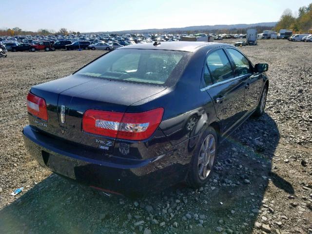 3LNHM28T78R643132 - 2008 LINCOLN MKZ BLACK photo 4