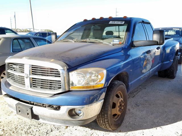 3D7ML48C36G261177 - 2006 DODGE RAM 3500 S BLUE photo 2