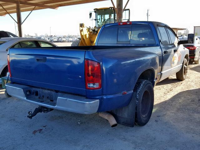 3D7ML48C36G261177 - 2006 DODGE RAM 3500 S BLUE photo 4