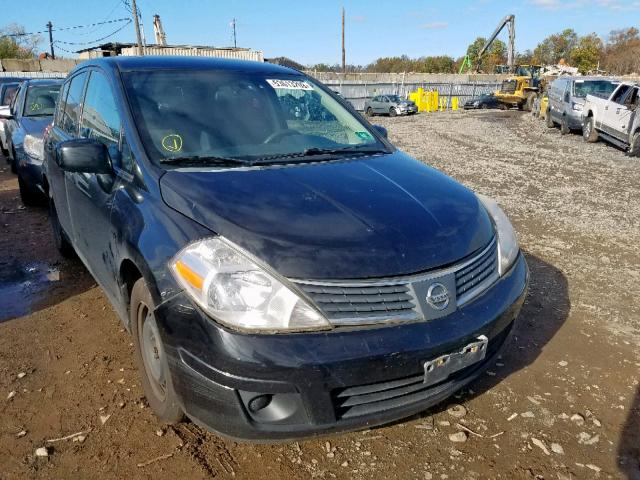 3N1BC13E88L376993 - 2008 NISSAN VERSA S BLACK photo 1